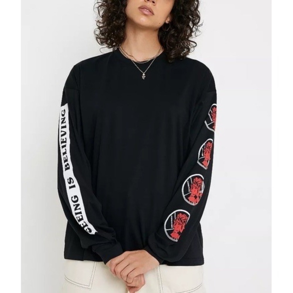 Carhartt WIP Work In Progress Ecstasy Agony Seeing Believing Black Long-Sleeve S